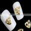 3D Nail Art DIY Silver & Gold Color Mask Alloy Nail Art Tools For Glitter Manicure Tools
