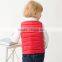 girls winter red sleeveless fleece crew neck down vest