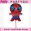 Wholesale Spiderman Balloons air foil Balloon stick For Kids Toys Jump Type 14.5inch Balloon