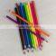 7" standard size triangular shape high quality 4.0mm color lead tri-grip color pencil