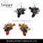 Multi color Charming jewellry rhinestone dangle earrings jewelry iron sheet earrings for women