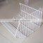 White Powder Coating Easy Assembling Basket Supermarket Storage Rack