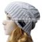 wholesale new design knitted wireless bluetooth headphone beanie hat