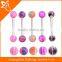 TR01047 cool piercing barbell colored banana tongue piercing