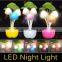 EU US Plug Electric Induction Dream Mushroom Fungus Lamp 3 LEDs Nightlight bulb LED RGB breathing Night lights