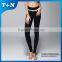 Promotional high Quality Elastic sexy Gym Wear capri suit for girls