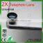 New magnetic 2X zoom telescope for mobile phone iphone camera lens with high quality