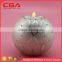 Glass ball shaple candle holder,purely hand painted pattern.