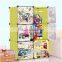 Baby plastic foldable storage wardrobe cabinet