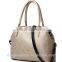 Western fashion pu leather hand bags 3pcs in one set wholesale clear handbags 