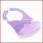 Bib type and silicone material sleeveless baby apron