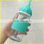 Silicone Cover sport glass coffee bottle new design white glass coffee bottle price