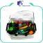 Polyester collapsible cooler basket with insulated cooler