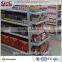 made in China GZC double-sided peg board supermarket grocery shelf