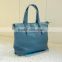 Alibaba china supplier fashion custom design blue women hand bag leather handbag