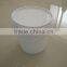 China factory wholesale 1L barrel packing ice cream virgin pp plastic bucket with handle