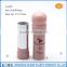 Empty pink cosmetic special shape lipstick tube