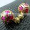 Fashion jewelry double side imitation pearl stud earrings star flower design earring for women girl