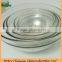 Factory Price Customized Sizes Clear Glass Salad Bowl Glass Plate Set