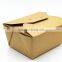 Recycle Brown Kraft Paper Food Folding Meal Box