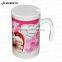 Factory directly seven shape handle straight milk mug, sublimation milk mug(YB-7011)
