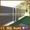 2016 new design outdoor wood plastic composite fence panels