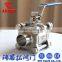 3pc Superior quality welding thread Stainless steel floating ball valve