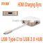 USB-C Multiport Adapter USB Type-C male to Type C female Charger device with HD female Adapter for Apple Macbook 12"