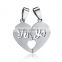 2016 Fashion lovers' pendant necklace in 316L stainless steel