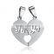 2016 Fashion lovers' pendant necklace in 316L stainless steel