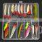 5 Styles Multi Fishing Lure Mixed Colors Metal Spoon