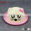 Cute Children's Kid Girl's Straw Fox Adorn Summer Sun Hat Travel Visor Cap