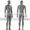 Sports full body male gray glossy mannequin