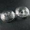 21mm transparent round flat surface glass dome cabochon with 3mm hole DIY jewelry supplies 3070066