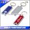 Hand press flashlight dynamo 3 led torch keychain