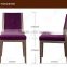 Purple velvet dining chair woodlook metal dining chair