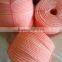 3 strand pink Polyethylene rope