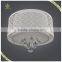 Beautiful Flower Printed Fabric Shade Ceiling Lamp Crystal Accessories for Home Decorative