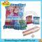 Various types of cute soft and popping long assorted fruit sour candy