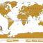 CT-483 2016 Creative Fashion New Design Hard Paper World Map for Travel Decorative World Map