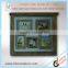 antique washed white double glass wooden photo frame with multi openings