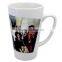 Cheap price 17oz sublimation cone shape white mug, sublimation color changing mugs