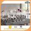 Modern Luxury Polishing Stainless Steel Dining Table and Chairs Set With Marble Top Furniture