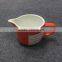 ceramic red milk pot 180 ml
