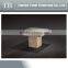 luxury furniture glass top marble base square coffee table center table