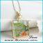 60cm Alloy chain dry flower inside glass terrarium jewelry necklace