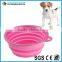 cheap silicone pet dog water bowl