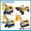 Excavator Digger Pulling Cart Mall Kids Ride on Toys