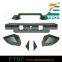 Fragment Black Front Bumper for JEEP Wrangler Steel with AURORA 2 Inch 4 beads amber spotlight+AURORA