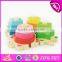 High quality preschool baby wooden geometry shape blocks W13E063